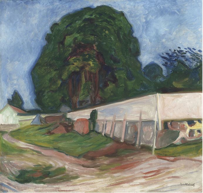 Notte d'estate a Aagaardstrand di Edvard Munch
