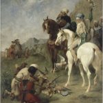 Caccia con il falco in Algeria di Eugène Fromentin