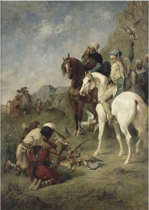 Caccia con il falco in Algeria di Eugène Fromentin