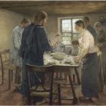 Gesù Cristo a casa dei contadini di Fritz von Uhde