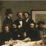 Gruppo di poeti riuniti intorno ad un tavolo di Henri Fantin-Latour