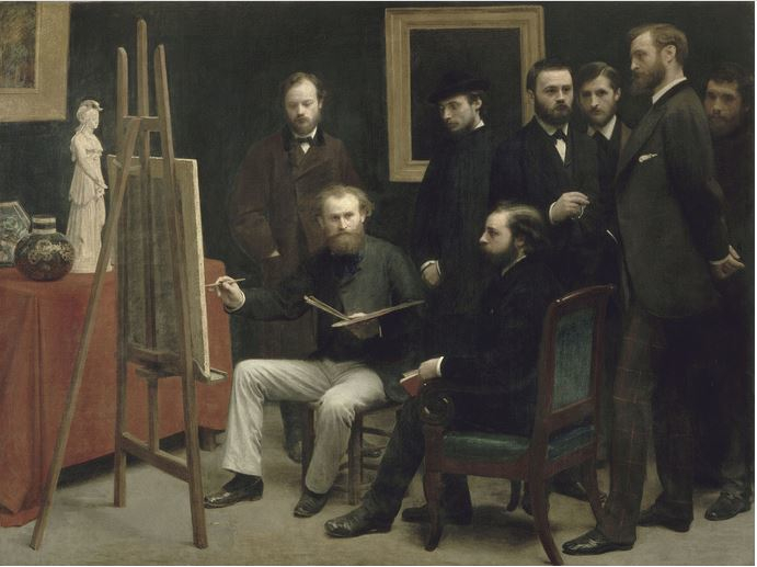 Studio a Batignolles di Henri Fantin-Latour