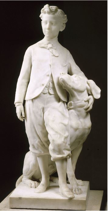 Il Principe imperiale ed il suo cane di Jean-Baptiste Carpeaux