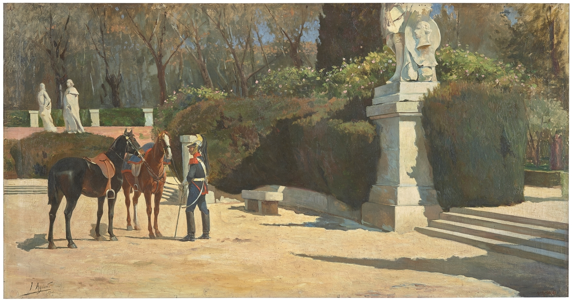 Esperando o Parterre del Retiro di José Aguado y Guerra