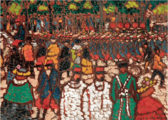 Soldati francesi in marcia di Jozsef Rippl-Ronai