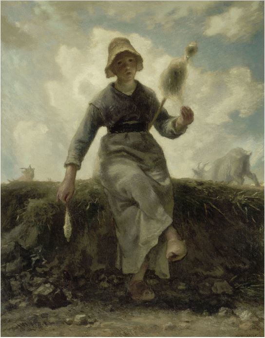 La filatrice di Jean-François Millet
