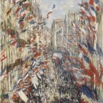 La Rue Montorgueil a Parigi di Claude Monet