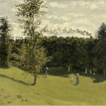 Treno nella campagna di Claude Monet
