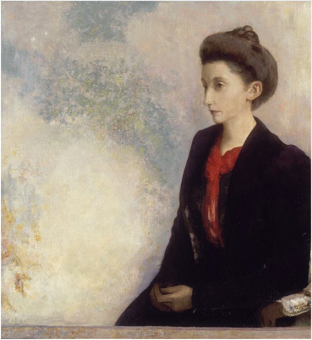 Ritratto della Baronessa de Domecy di Odilon Redon