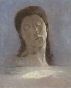 Gli occhi chiusi di Odilon Redon
