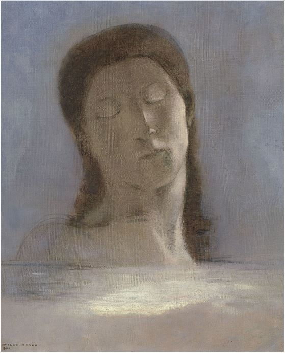 Gli occhi chiusi di Odilon Redon