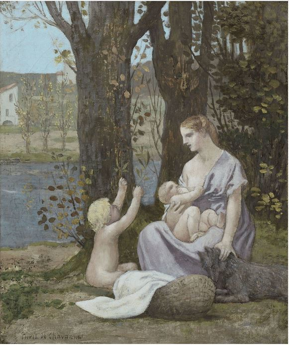 La giovane madre di Pierre Puvis de Chavannes
