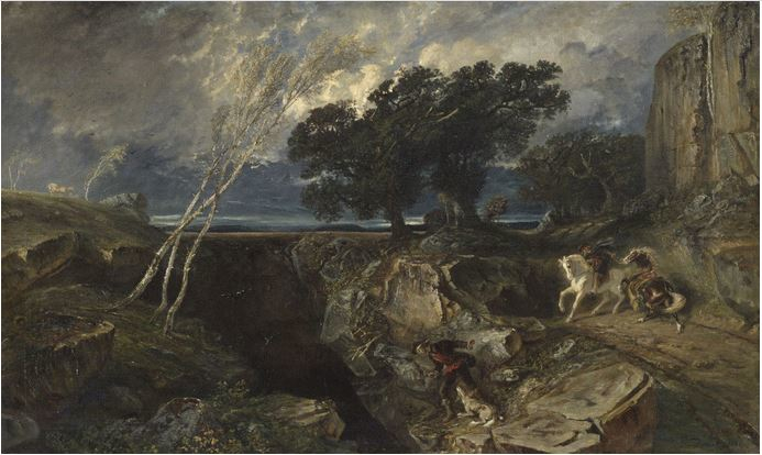 La voragine, paesaggio di Paul Huet