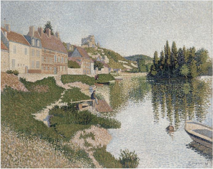 Les Andelys; l'argine di Paul Signac