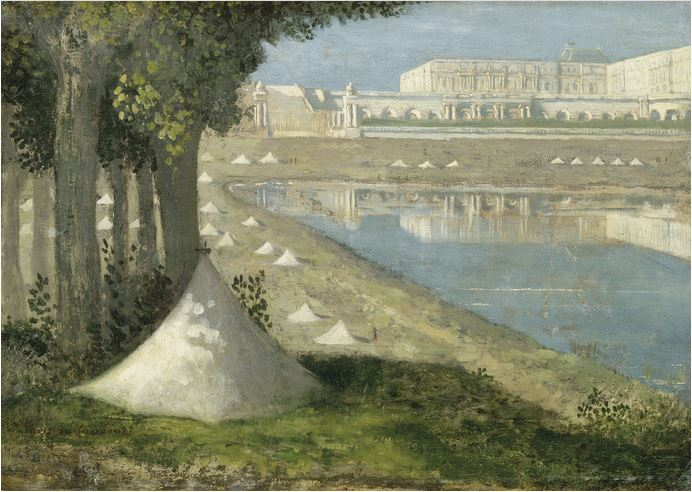 Veduta sul palazzo di Versailles di Pierre Puvis de Chavannes