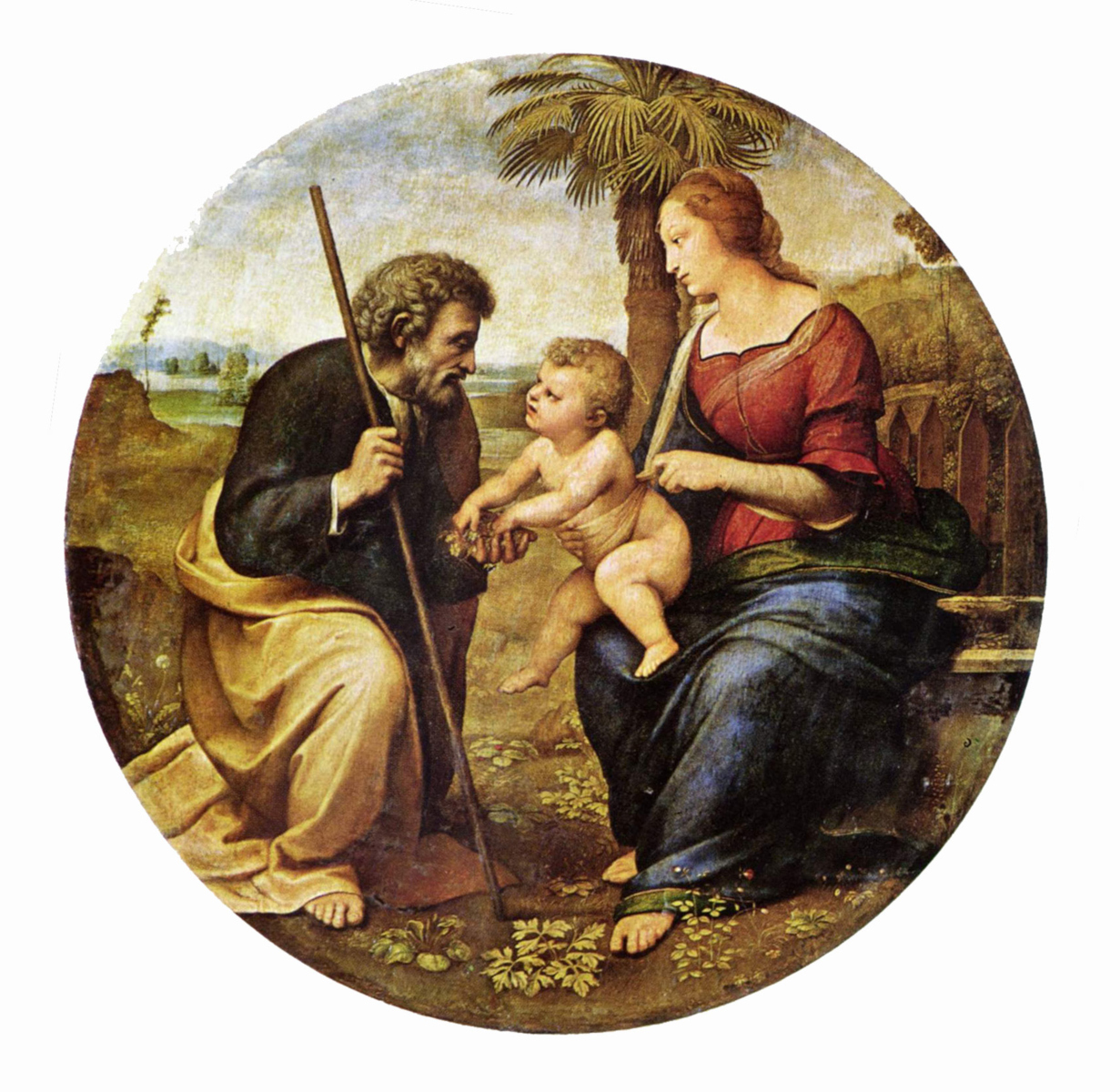 Sacra Famiglia con palma di Raffaello Sanzio