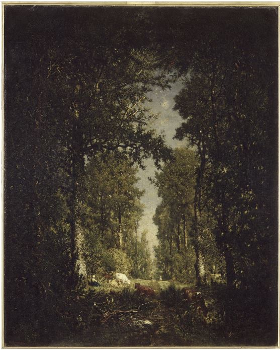 Un viale nella foresta di Isle-Adam di Théodore Rousseau