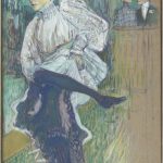 Jane Avril che danza di Henri de Toulouse-Lautrec