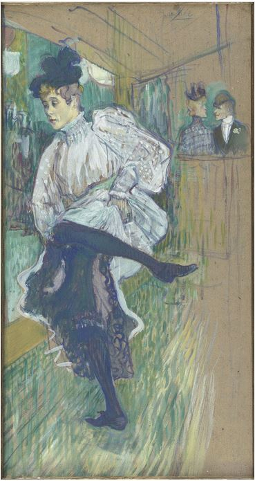 Jane Avril che danza di Henri de Toulouse-Lautrec