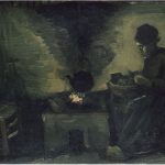 Contadina accanto al focolare di Vincent van Gogh