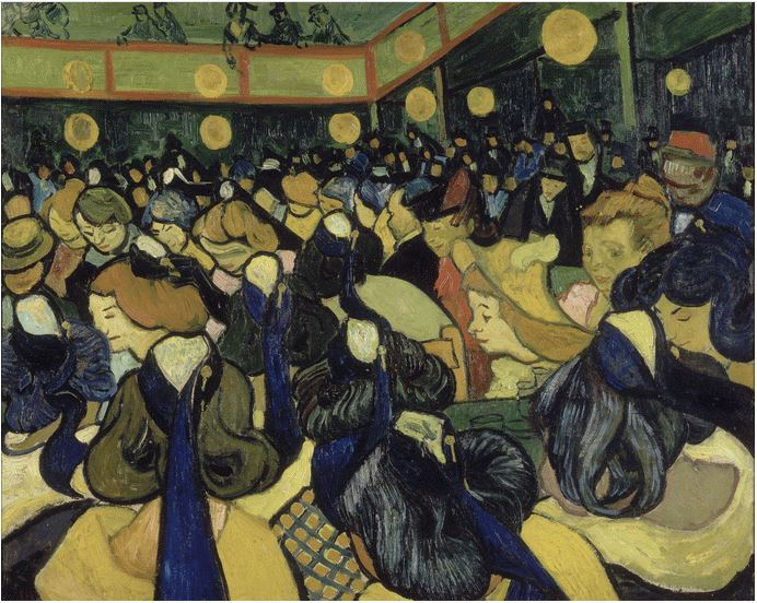 La sala da ballo ad Arles di Vincent van Gogh