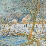 La Mare, effet de neige di Claude Monet