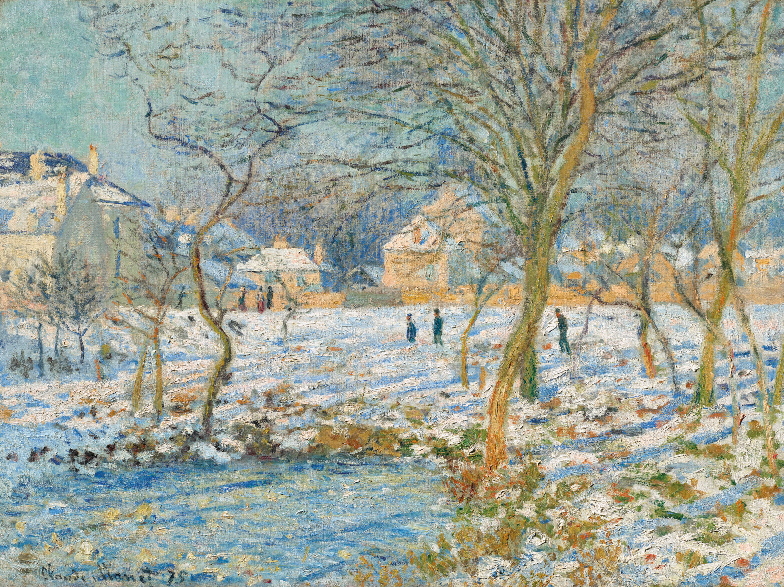 La Mare, effet de neige di Claude Monet