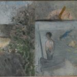 Paesaggio con Il Povero Pescatore di Puvis de Chavannes di Georges Seurat