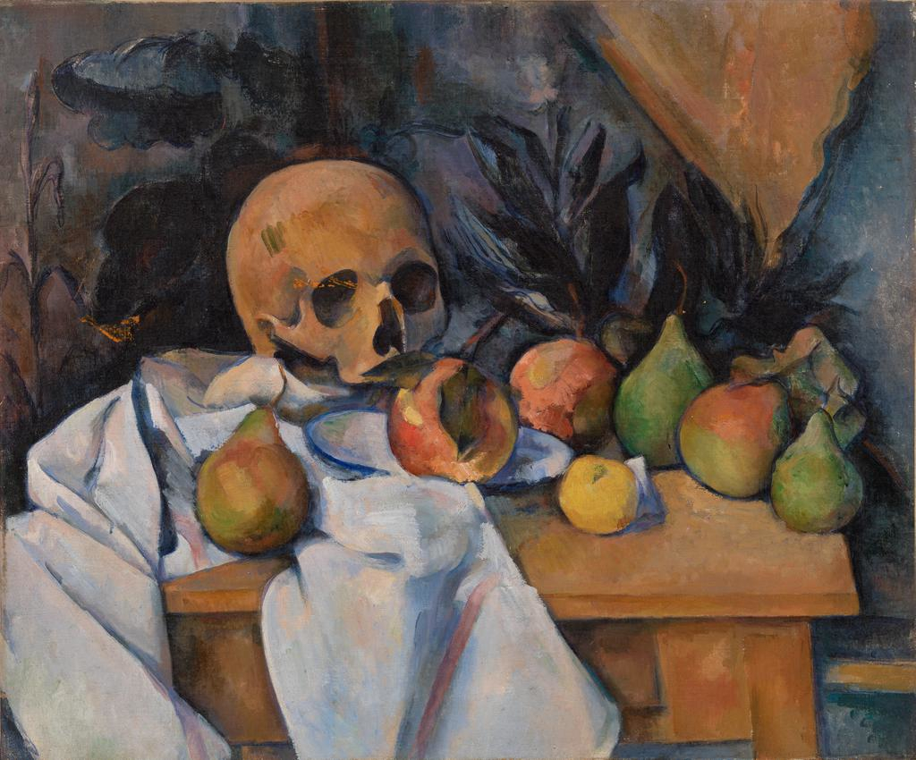 Natura morta con teschio di Paul Cézanne