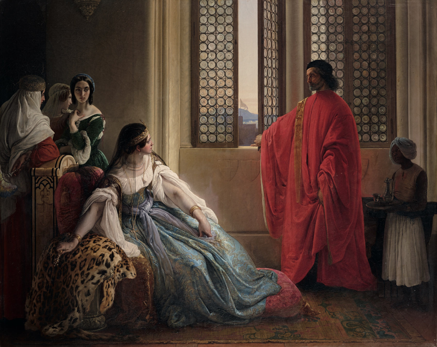 Giorgio Cornaro inviato a Cipro dalla Repubblica Veneta di Francesco Hayez