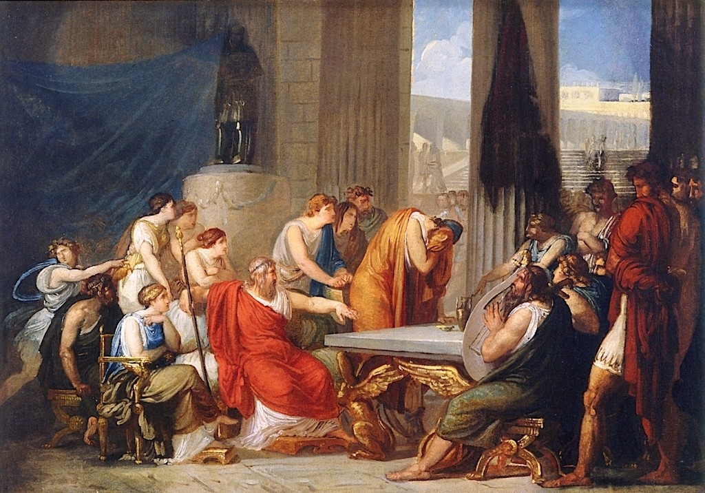 Ulisse alla corte di Alcinoo di Francesco Hayez della Collezione d’Arte della Banca d’Italia a Roma