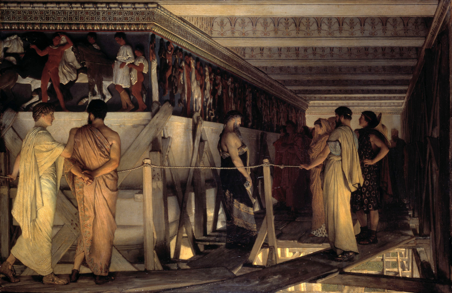 Fidia che espone i fregi del Partenone di Lawrence Alma-Tadema