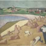 La mietitura in riva al mare di Emile Bernard