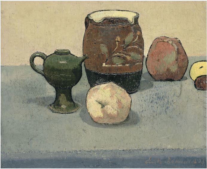 Vasi di gres e mele di Emile Bernard