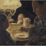 Pranzo alla luce di un lume di Pierre Bonnard