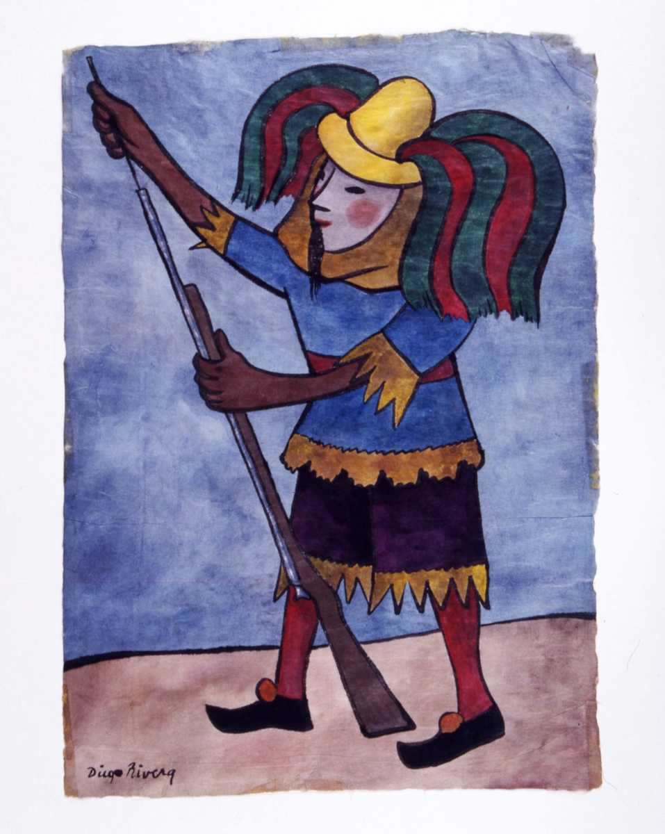 Danzante guerrero di Diego Rivera