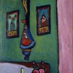 Stilleben mit Herrgottswinkel di Gabriele Münter