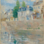 Berthe Morisot, Il molo a Bougival, 1883, olio su tela, 55,5 x 46 cm. Oslo, Nasjonalmuseet
