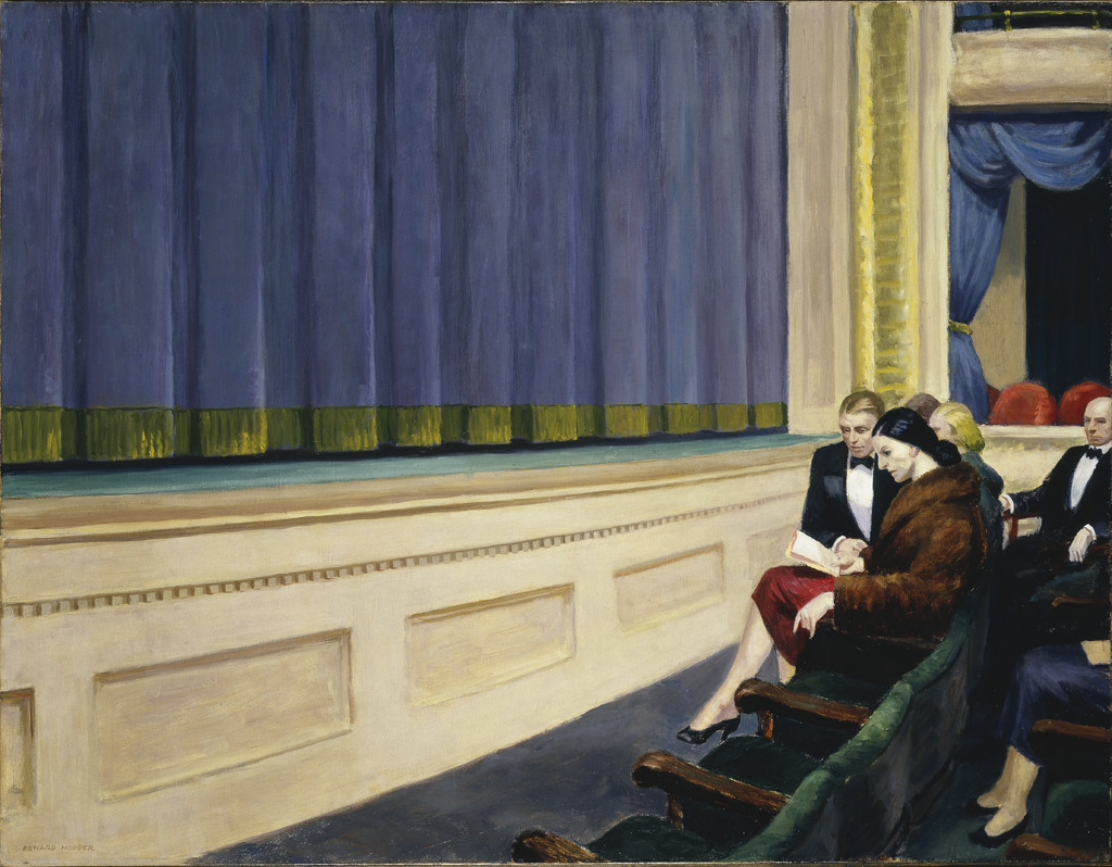 First row orchestra di Edward Hopper