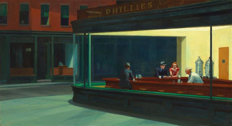 Nighthawks di Edward Hopper