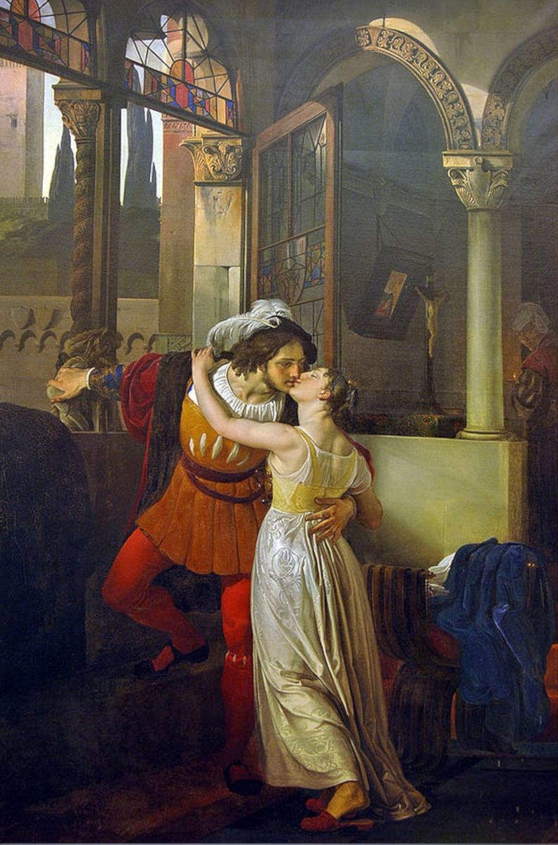L’ultimo bacio di Giulietta e Romeo di Francesco Hayez