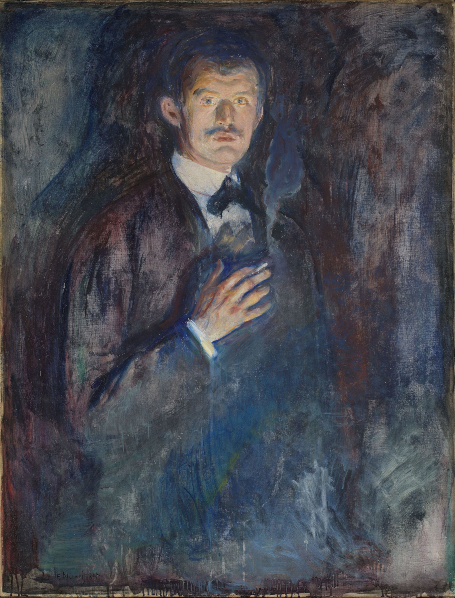Autoritratto con sigaretta di Edvard Munch