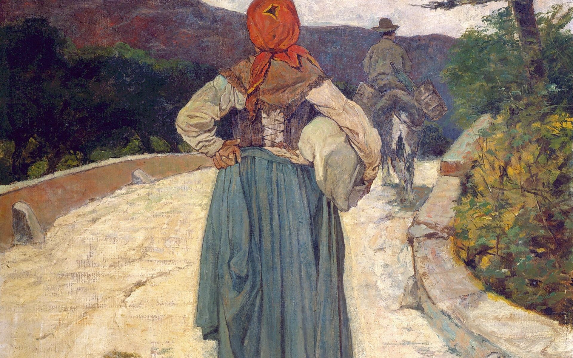 La strada bianca di Giovanni Fattori