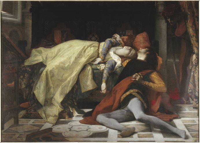 Morte di Francesca da Rimini e di Paolo Malatesta di Alexandre Cabanel
