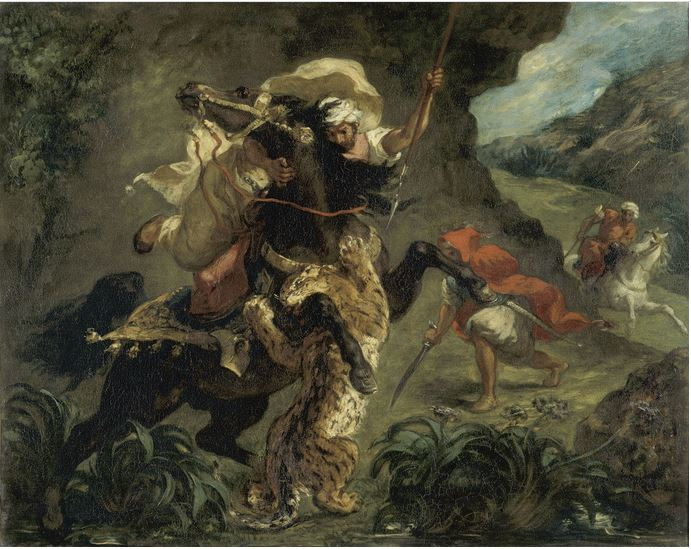 Caccia alla tigre di Eugène Delacroix