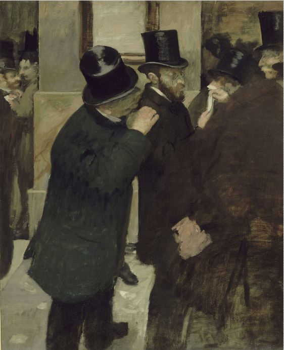 Ritratti alla Borsa di Edgar Degas