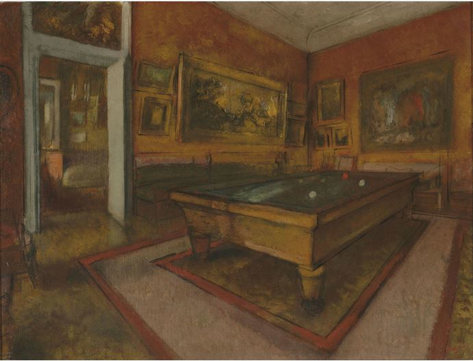 Sala da biliardo di Edgar Degas
