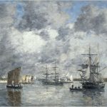 Porto di Camaret di Eugène Boudin