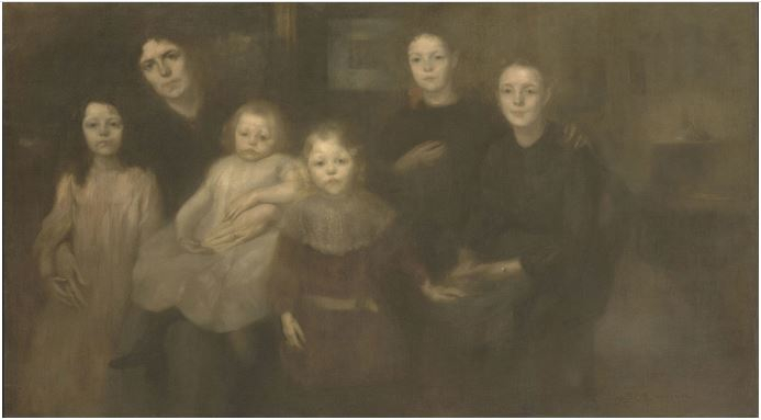 La famiglia del pittore di Eugène Carrière
