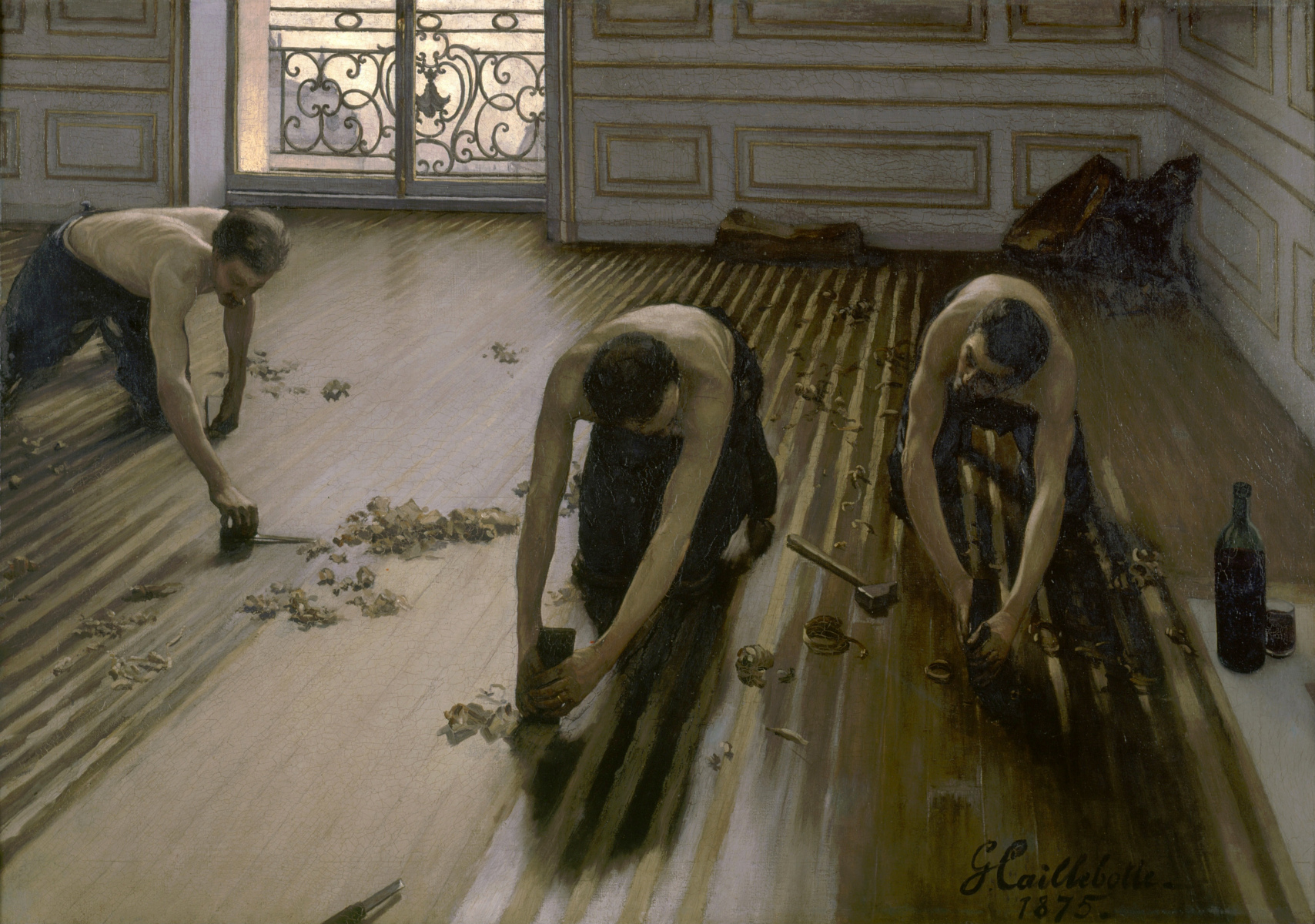 I piallatori di parquet di Gustave Caillebotte